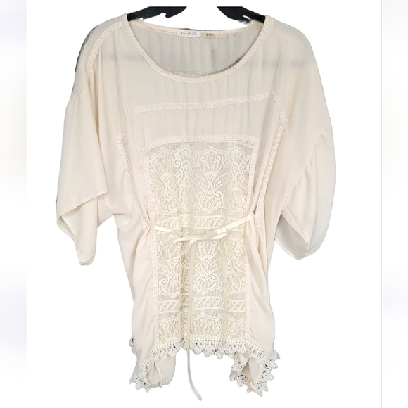 Sheer Lace Blouse - Picture 2 of 10